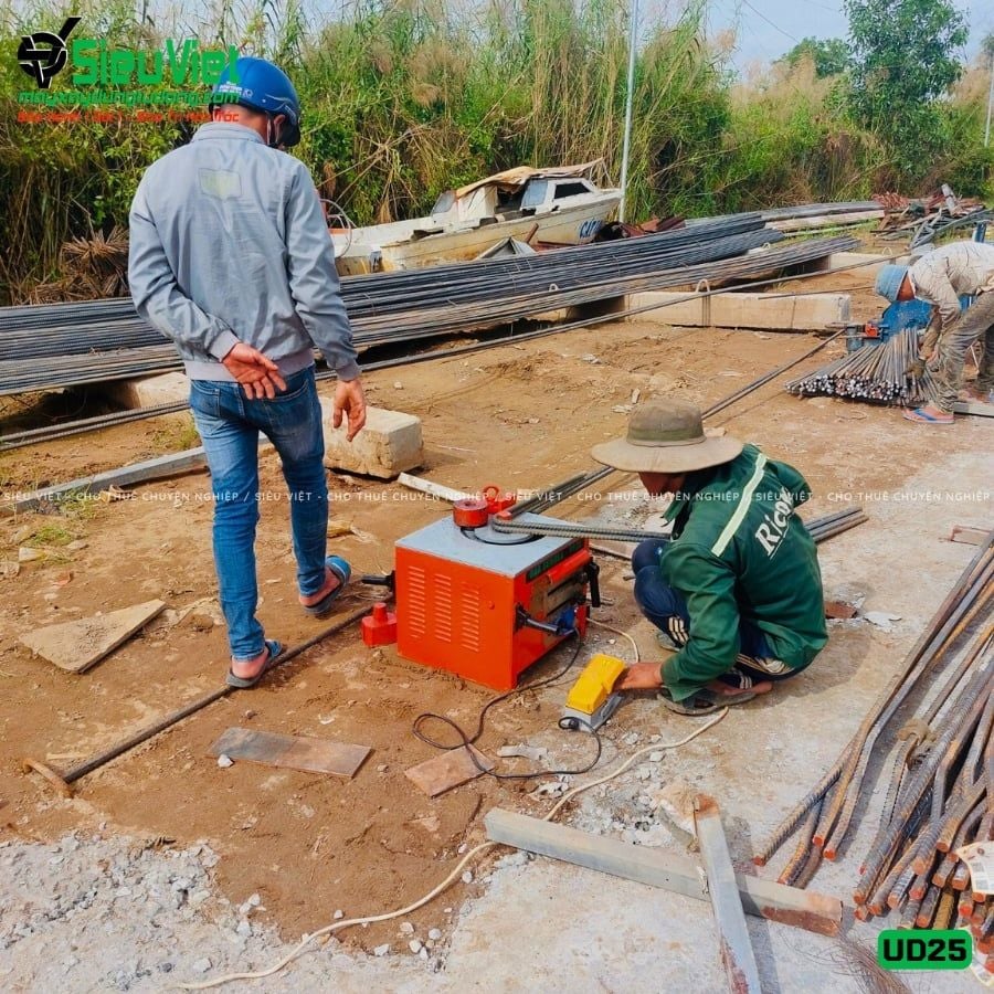 (Cũ) Máy uốn sắt phi 25 UD25 Hàn Quốc - Điện 220V, 1 Pha (Loại 2)