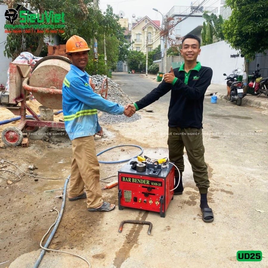 (Cũ) Máy uốn sắt phi 25 UD25 Hàn Quốc - Điện 220V, 1 Pha (Loại 2)