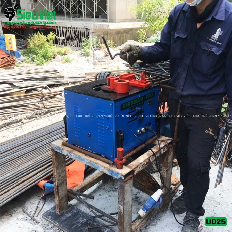 Thuê Tháng Máy uốn sắt phi 6-25mm UD25 - Điện 220V, dân dụng