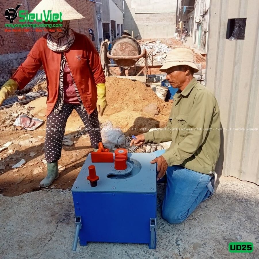 Thuê Tháng Máy uốn sắt phi 6-25mm UD25 - Điện 220V, dân dụng