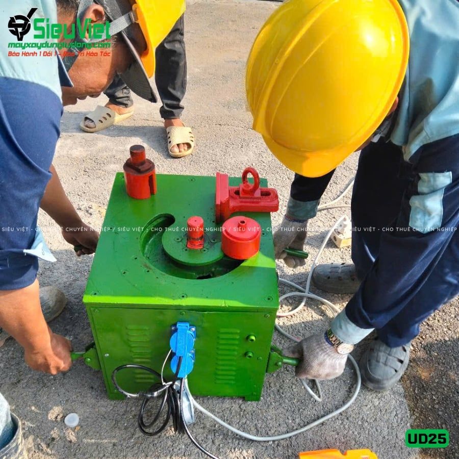 Thuê Tháng Máy uốn sắt phi 6-25mm UD25 - Điện 220V, dân dụng
