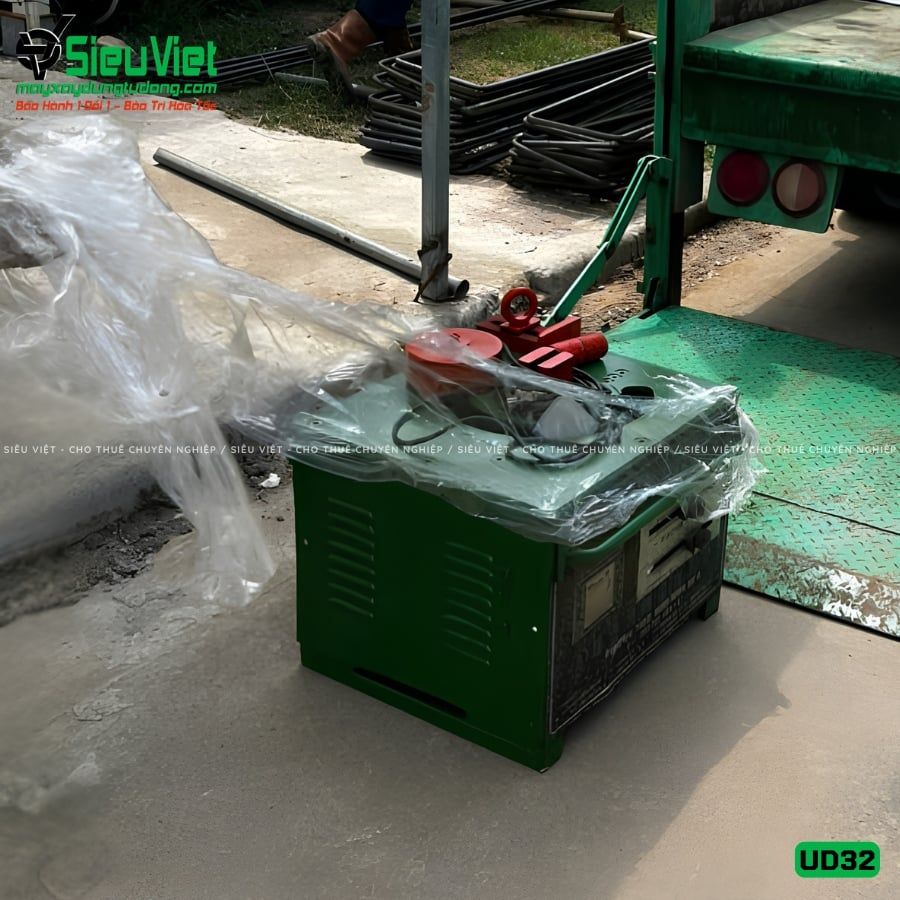 (Cũ) Máy uốn sắt phi 28 UD32 Hàn Quốc (Điện 220v, Dân dụng)