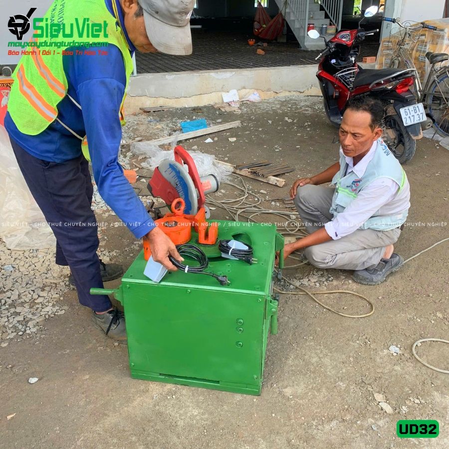 Thuê Tháng Máy uốn sắt phi 6-28 UD32 - Điện 220V, Dân dụng