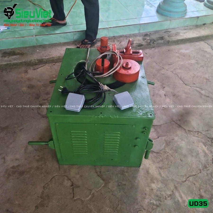 (Cũ) Máy uốn sắt phi 32 Cường Độ Cao UD35 Hàn Quốc (Điện 220v, Dân dụng)