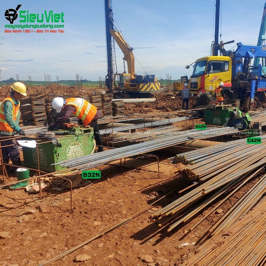 Thuê tháng Máy uốn sắt B42 (B32N) Nhật Bản - Điện 380v, 3 pha