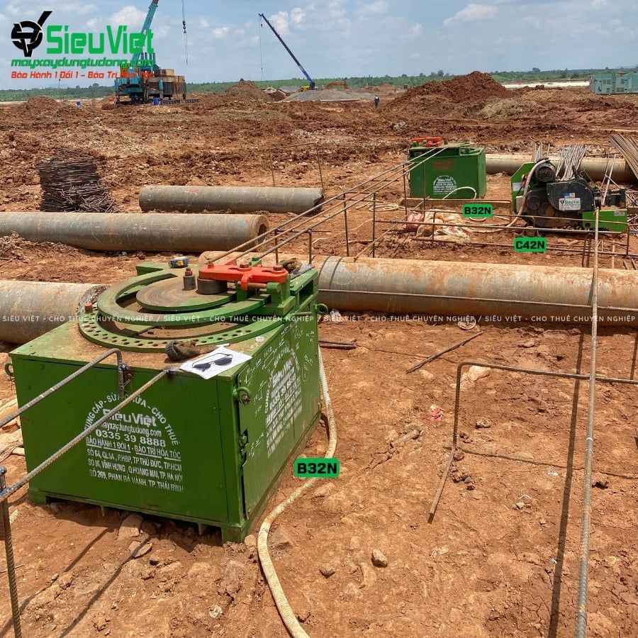 Thuê tháng Máy uốn sắt B42 (B32N) Nhật Bản - Điện 380v, 3 pha