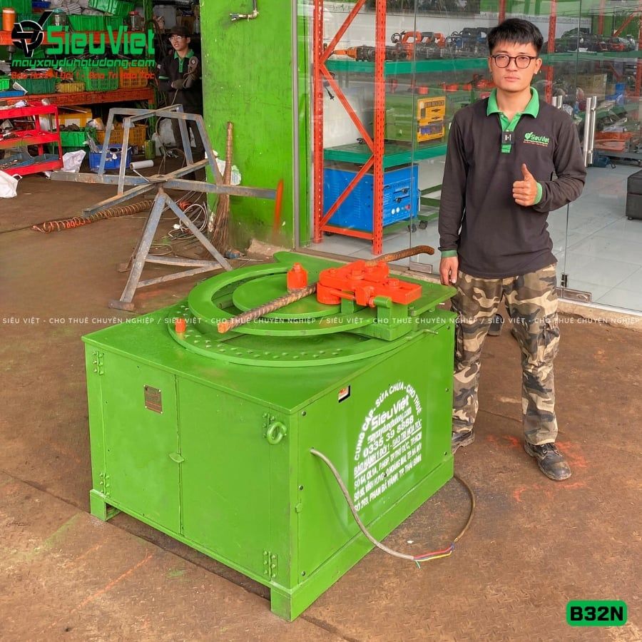 Thuê tháng Máy uốn sắt B42 (B32N) Nhật Bản - Điện 380v, 3 pha
