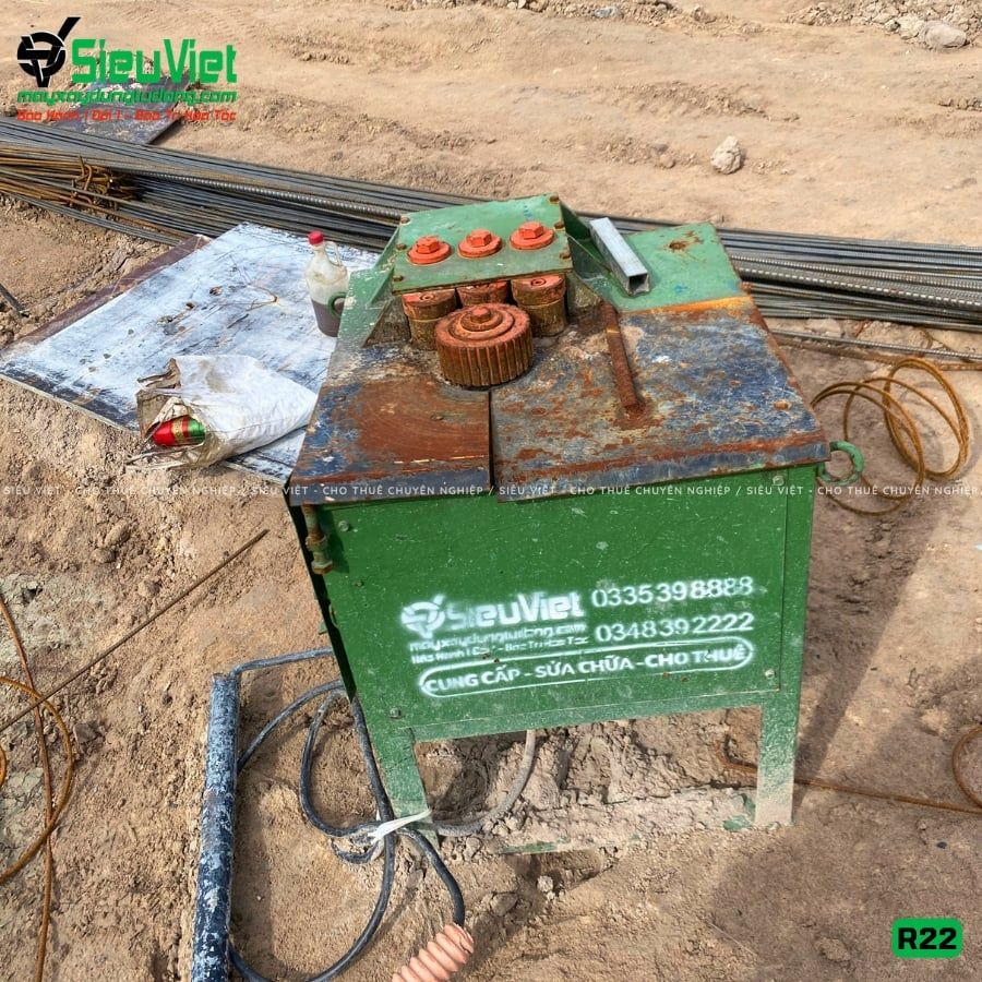 Thuê Tháng Máy uốn tròn sắt phi 10-20 R22 - Điện 380V, 3 Pha