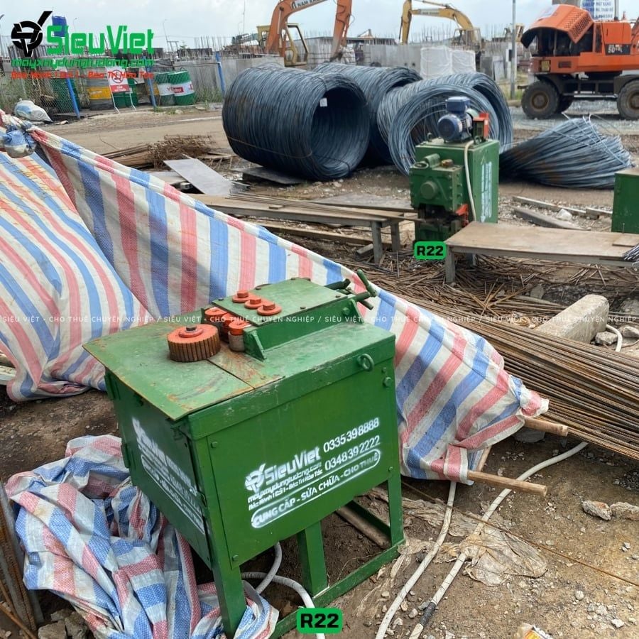 (Cũ) Máy uốn thép tròn R22 Nhật Bản - Điện 380v, 3 Pha
