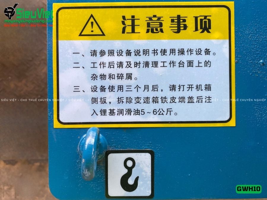 Máy uốn tròn sắt xây dựng phi 6-10 GWH10 - Điện 380V, 3 Pha
