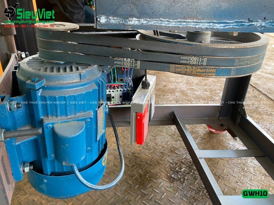 Máy uốn tròn sắt xây dựng phi 6-10 GWH10 - Điện 380V, 3 Pha