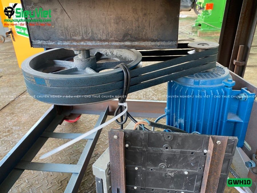 Máy uốn tròn sắt xây dựng phi 6-10 GWH10 - Điện 380V, 3 Pha
