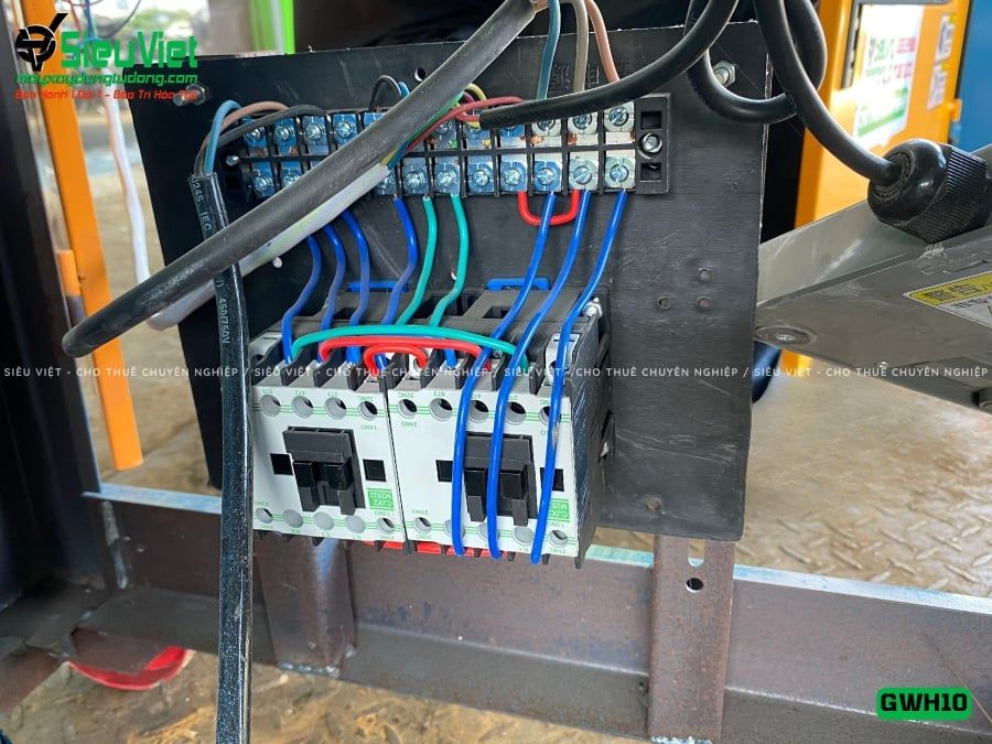 Máy uốn tròn sắt xây dựng phi 6-10 GWH10 - Điện 380V, 3 Pha