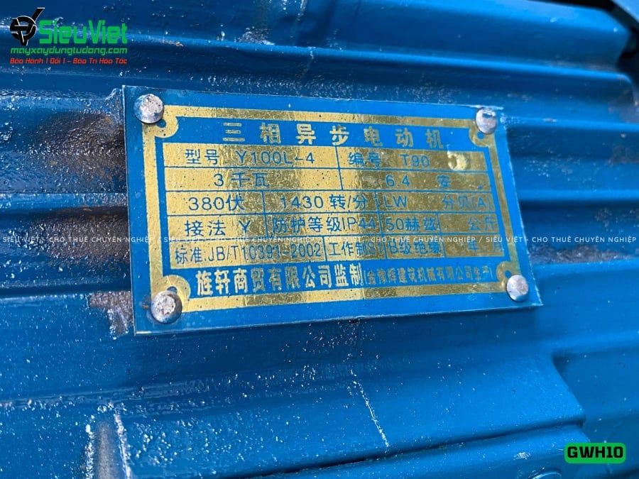 Máy uốn tròn sắt xây dựng phi 6-10 GWH10 - Điện 380V, 3 Pha