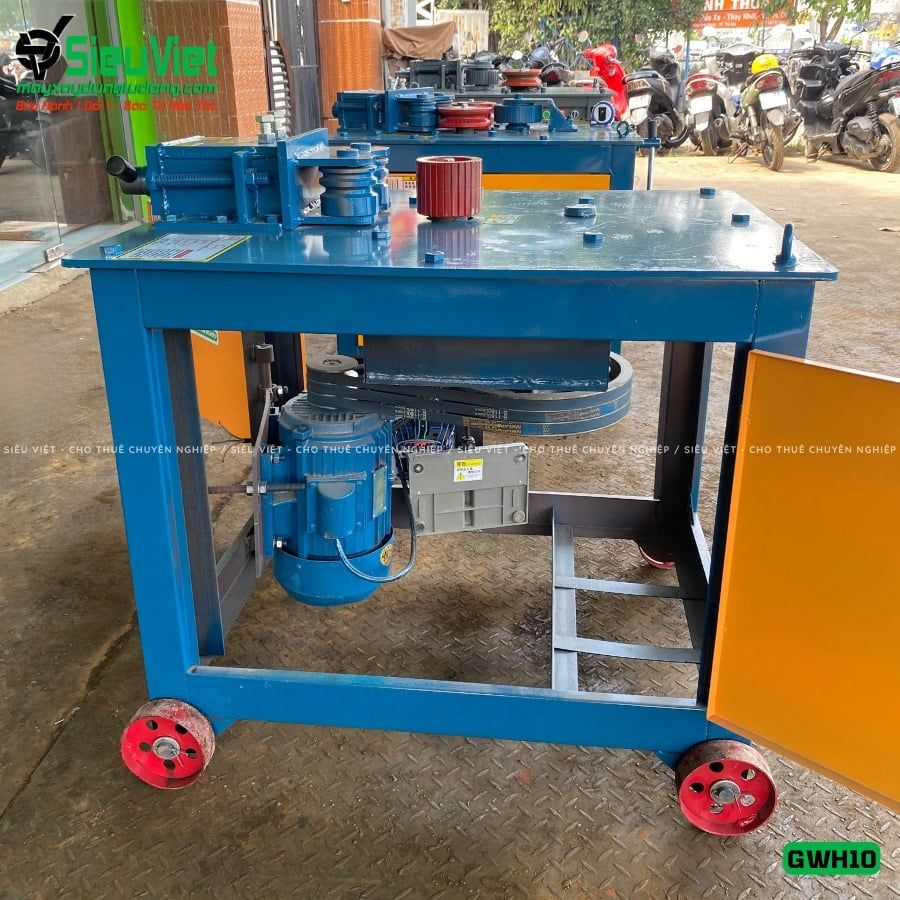 Máy uốn tròn sắt xây dựng phi 6-10 GWH10 - Điện 380V, 3 Pha