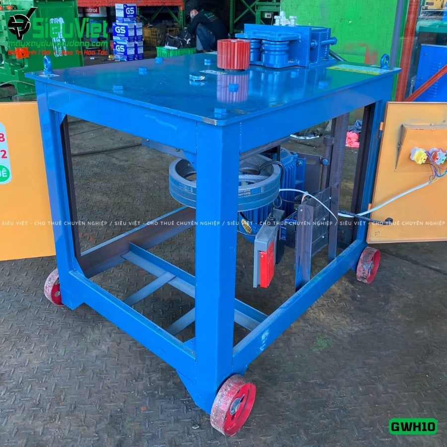 Máy uốn tròn sắt xây dựng phi 6-10 GWH10 - Điện 380V, 3 Pha
