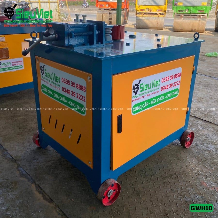 Máy uốn tròn sắt xây dựng phi 6-10 GWH10 - Điện 380V, 3 Pha
