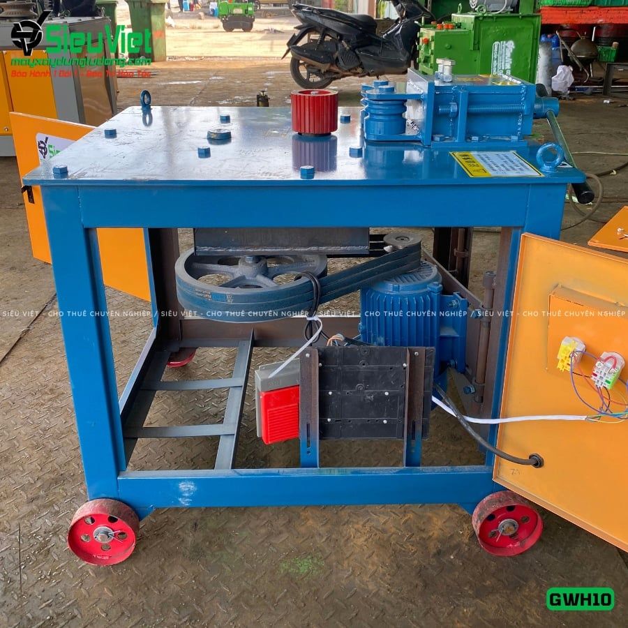 Máy uốn tròn sắt xây dựng phi 6-10 GWH10 - Điện 380V, 3 Pha
