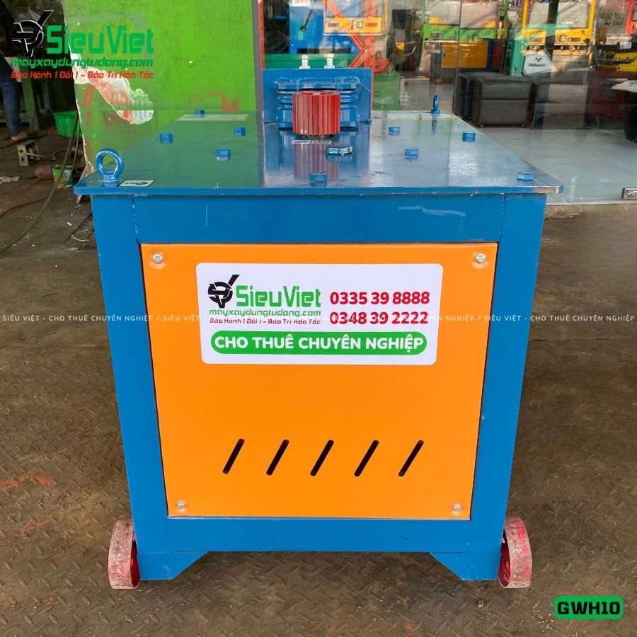 Máy uốn tròn sắt xây dựng phi 6-10 GWH10 - Điện 380V, 3 Pha