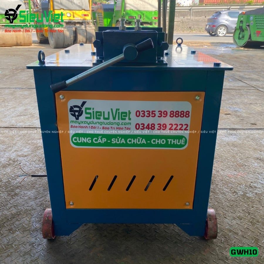 Máy uốn tròn sắt xây dựng phi 6-10 GWH10 - Điện 380V, 3 Pha