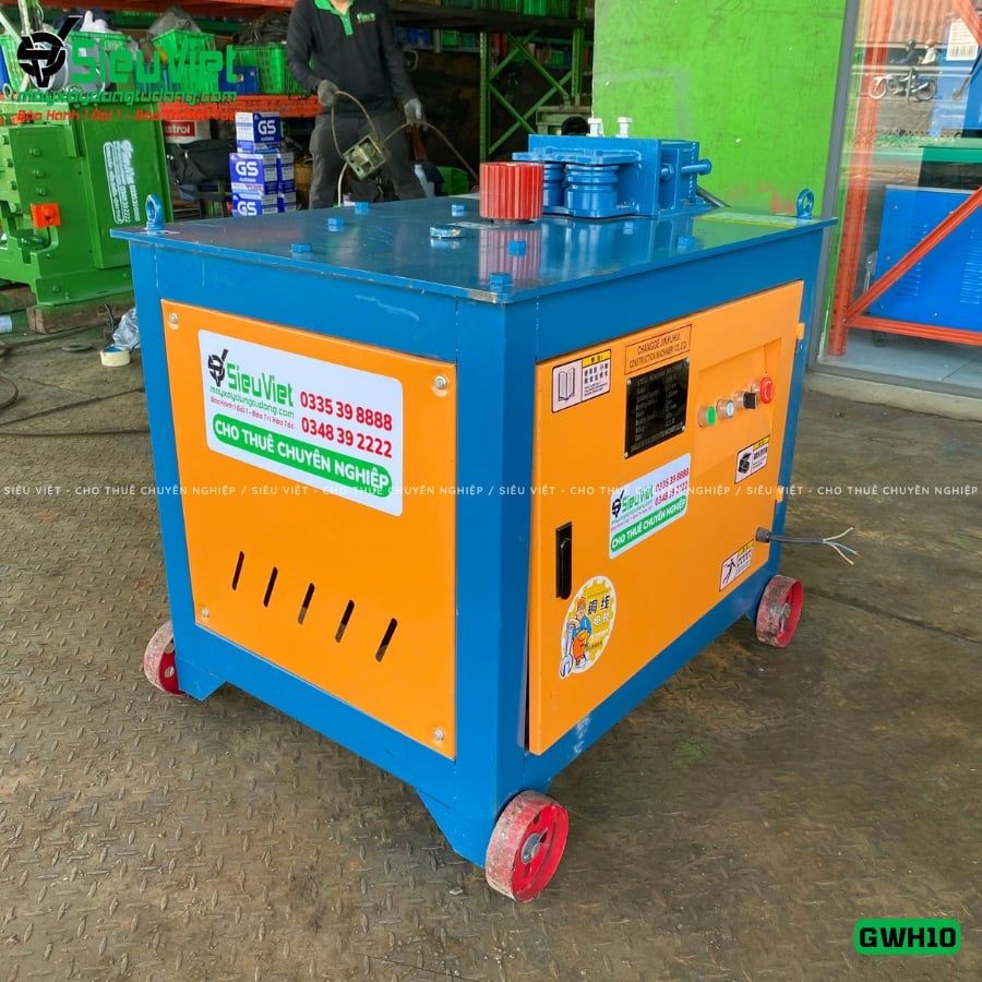 Máy uốn tròn sắt xây dựng phi 6-10 GWH10 - Điện 380V, 3 Pha
