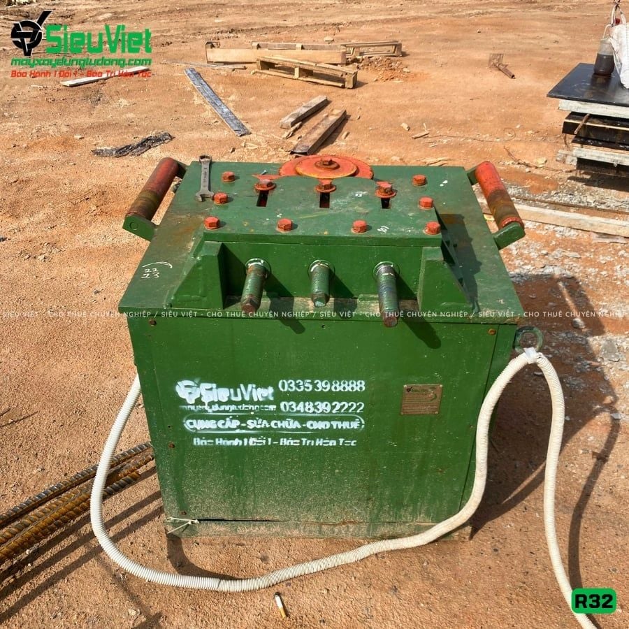 Thuê Tháng Máy uốn tròn sắt phi 10-28 R32, R32S - Điện 380V, 3 Pha