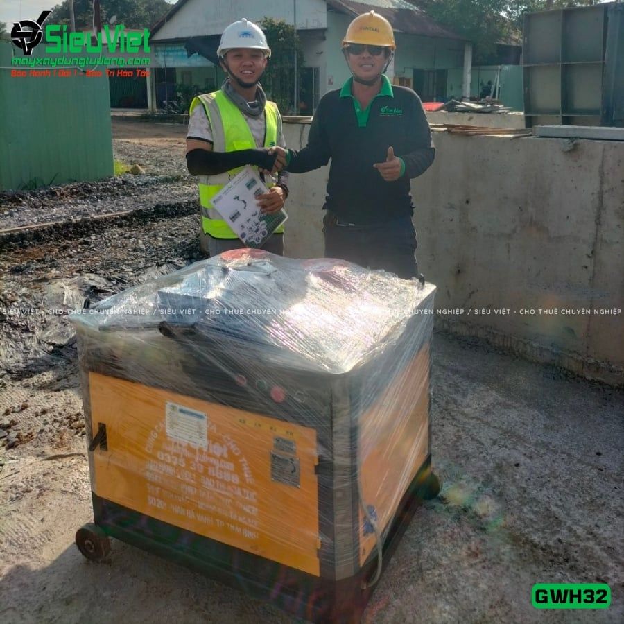 Máy uốn tròn sắt xây dựng phi 10-25 GWH32 - Điện 380v, 3 Pha