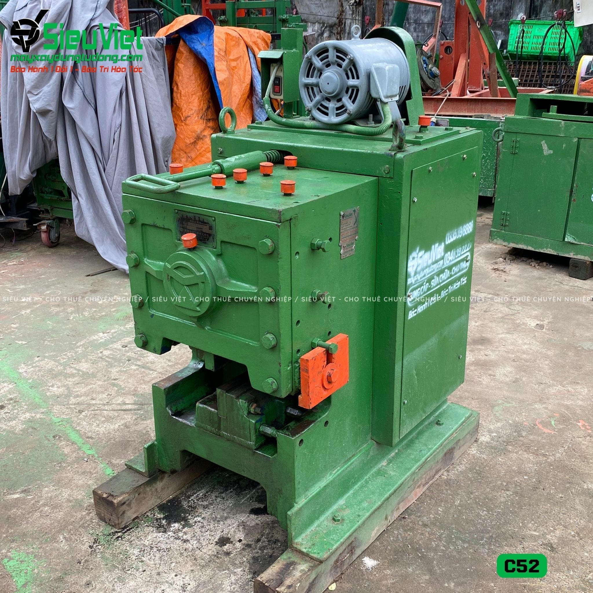 (Cũ) Máy cắt sắt C52 Nhật Bản - Điện 380v, 3 Pha (Loại 1)