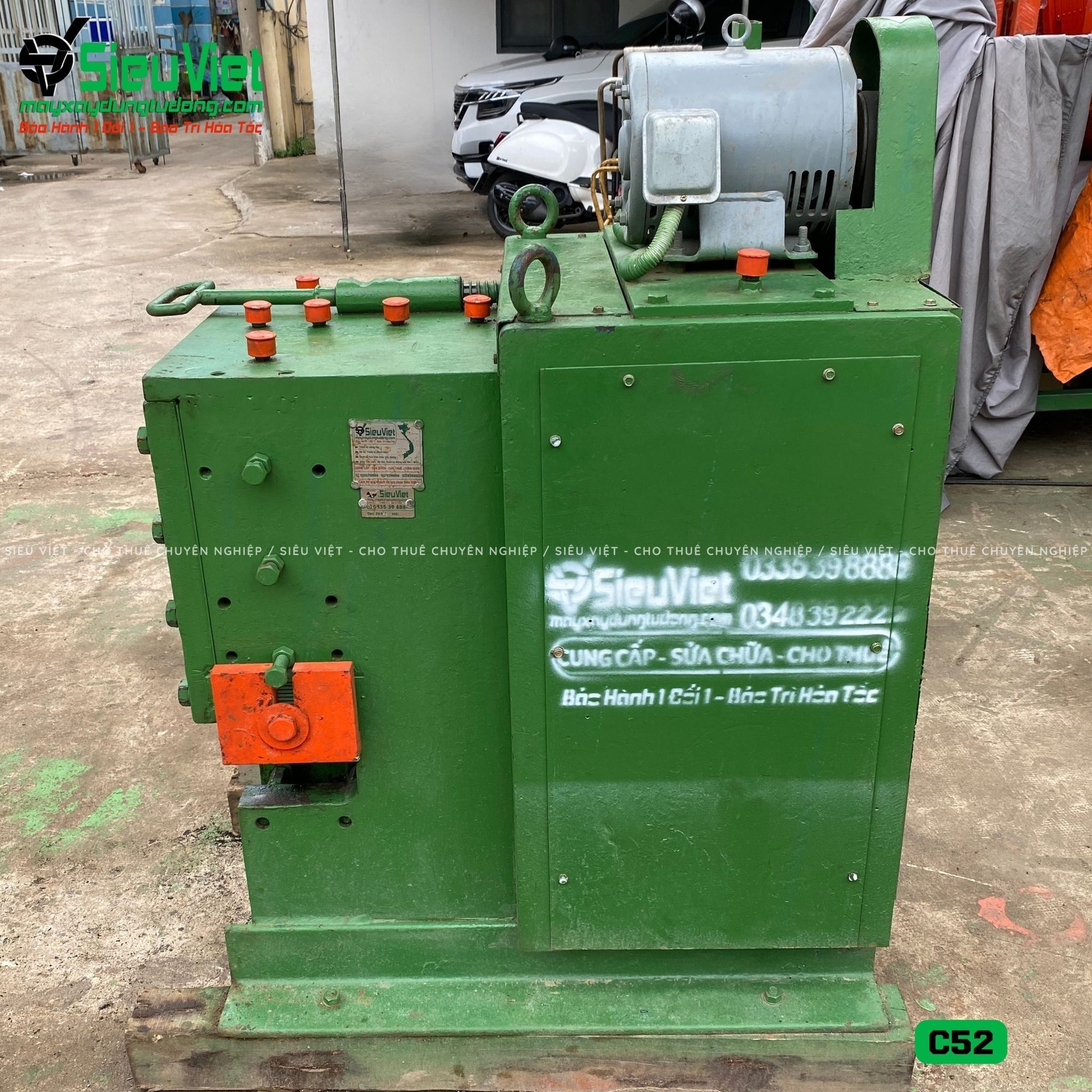 (Cũ) Máy cắt sắt C52 Nhật Bản - Điện 380v, 3 Pha (Loại 1)