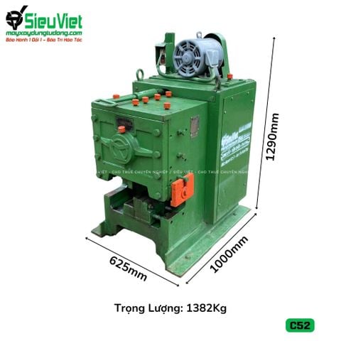 (Cũ) Máy cắt sắt C52 Nhật Bản - Điện 380v, 3 Pha (Loại 1)