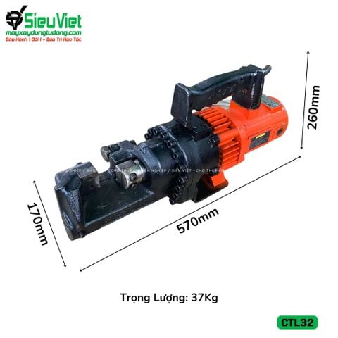 (Cũ) Máy cắt sắt thuỷ lực cầm tay phi 32 CTL32 Hàn Quốc (Điện 220v, Dân dụng)