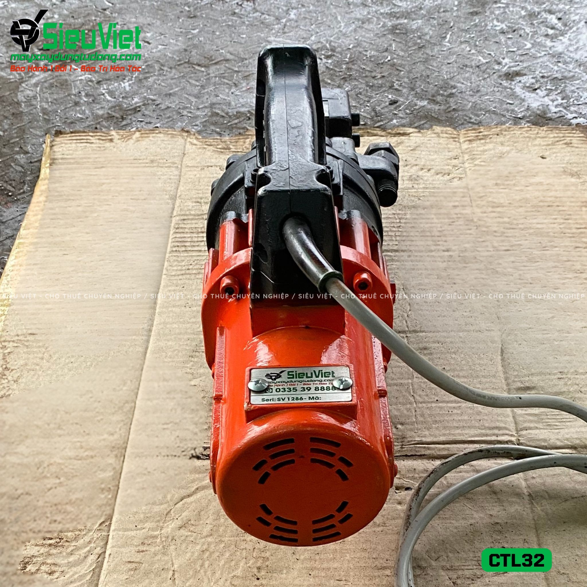 Thuê Tháng Máy cắt sắt cầm tay phi 28 CTL32 Hàn Quốc (Điện 220V, Dân dụng)
