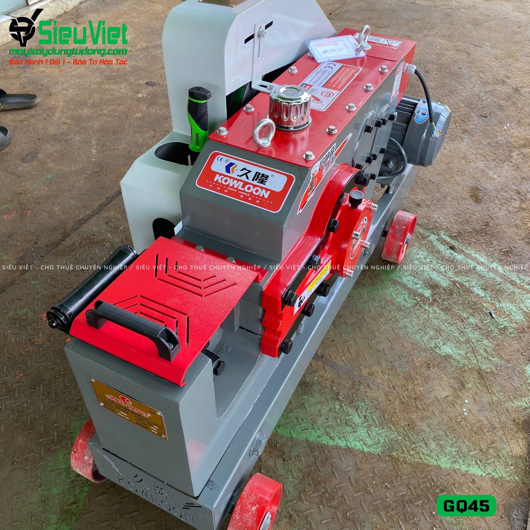 Máy cắt sắt GQ45 Kowloon Trung Quốc - Điện 380v, 3 Pha