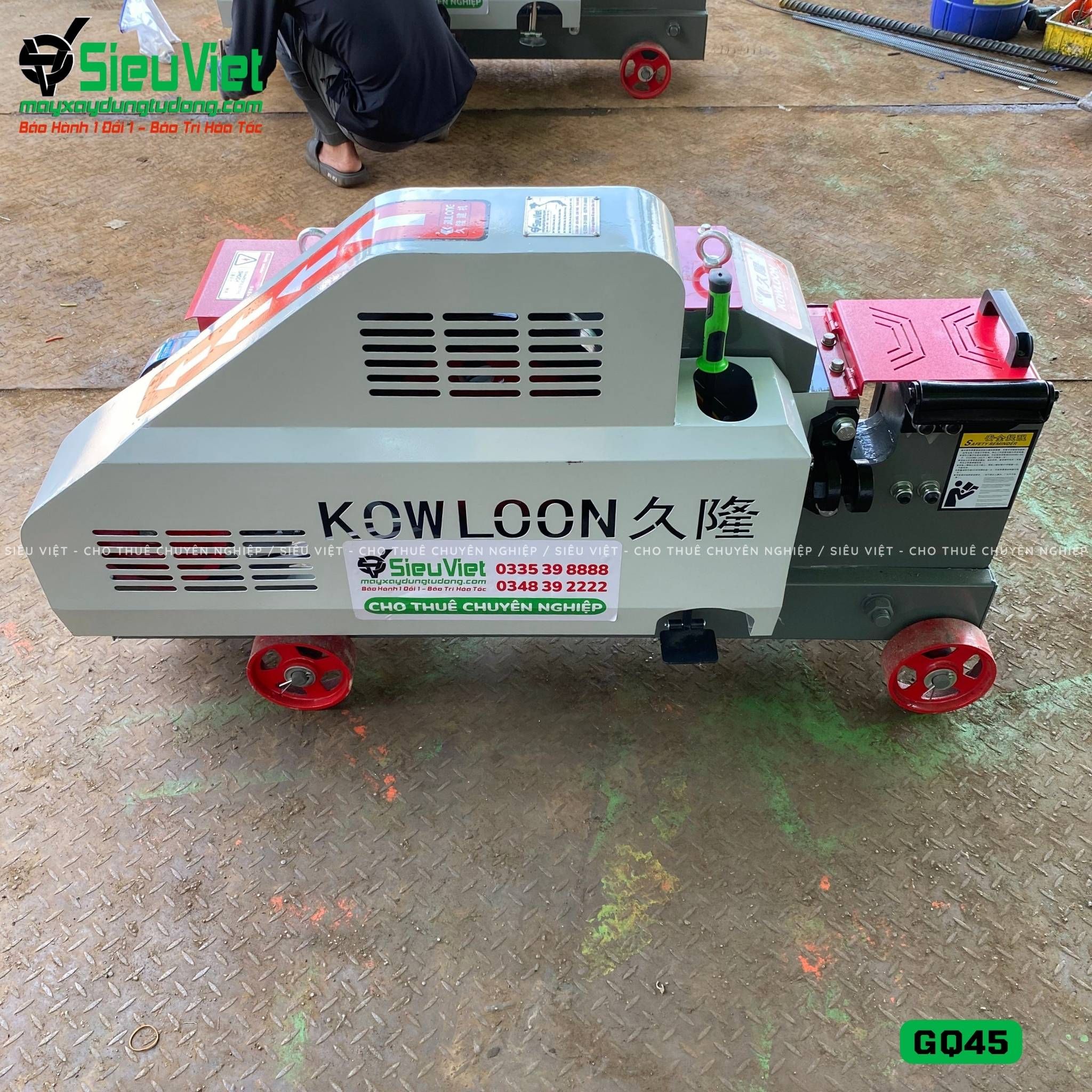 Máy cắt sắt GQ45 Kowloon Trung Quốc - Điện 380v, 3 Pha