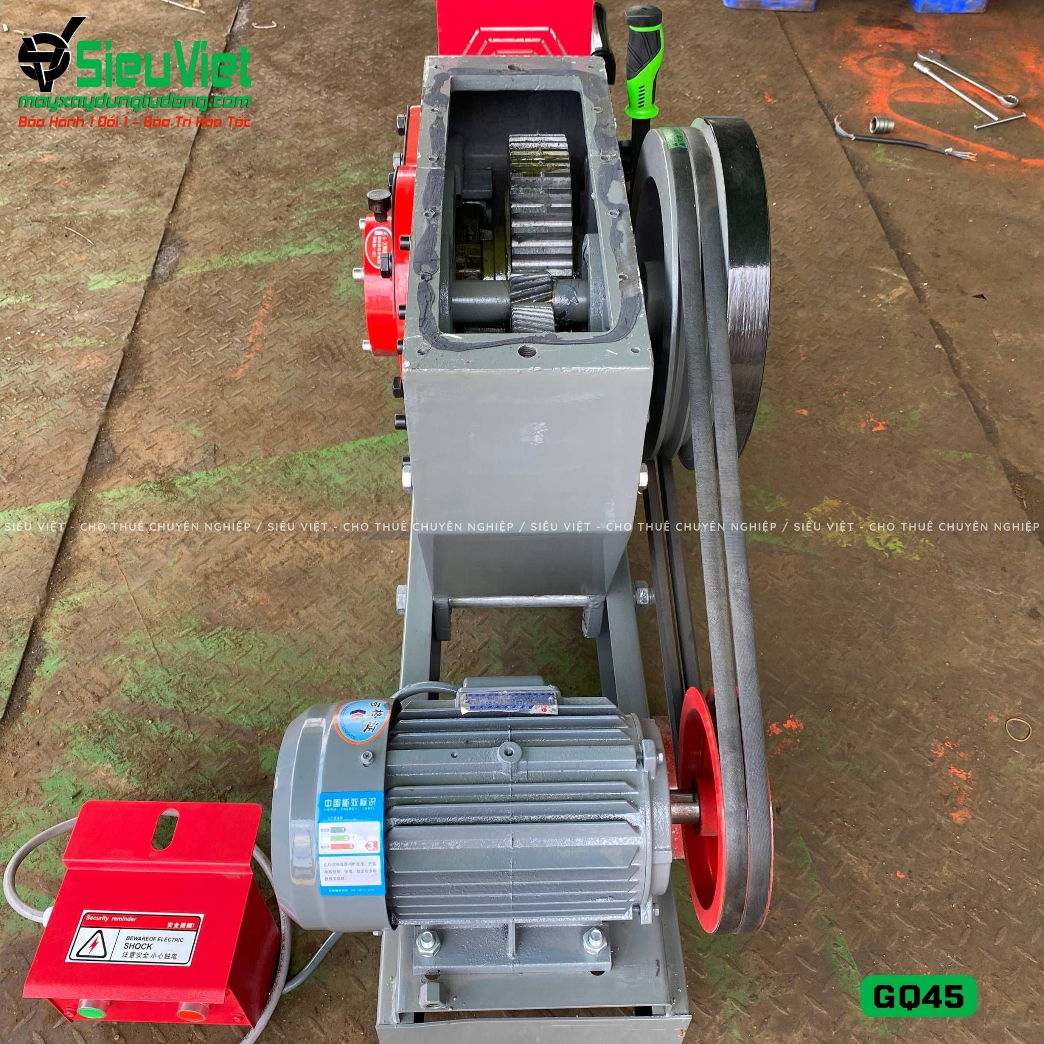 Máy cắt sắt GQ45 Kowloon Trung Quốc - Điện 380v, 3 Pha