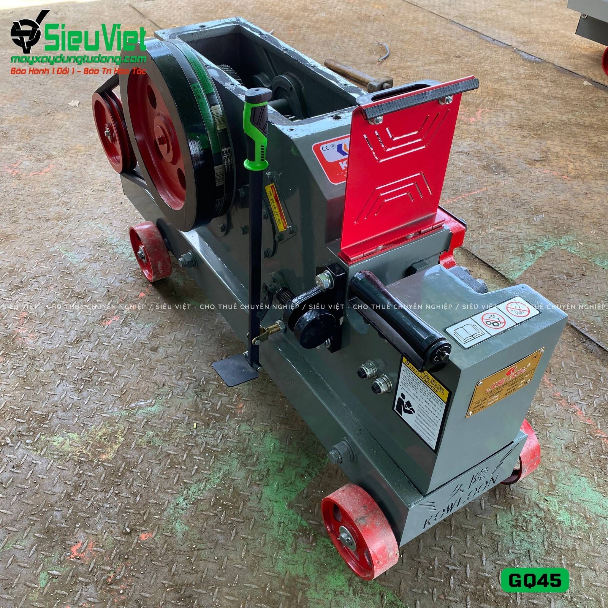 Máy cắt sắt GQ45 Kowloon Trung Quốc - Điện 380v, 3 Pha