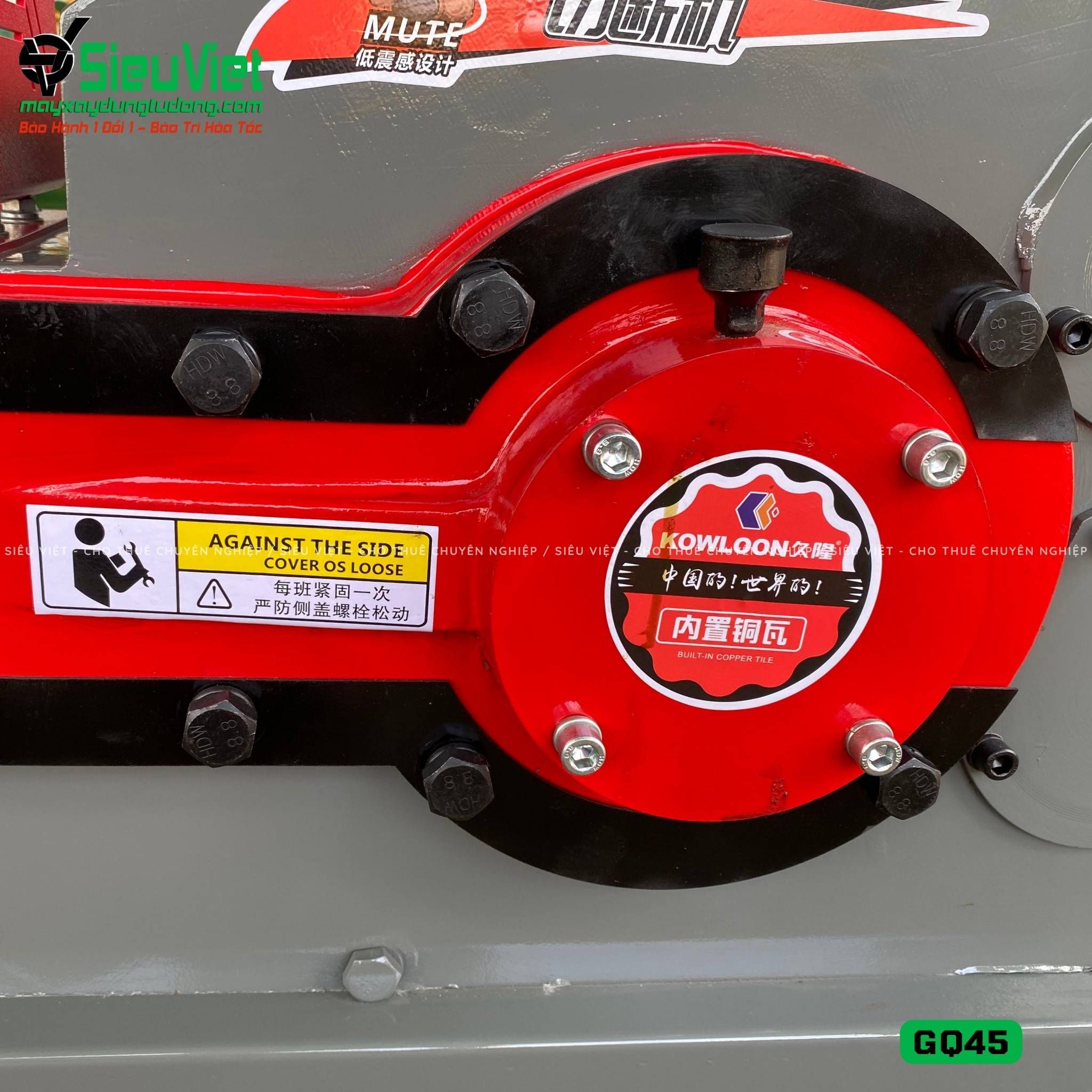 Máy cắt sắt GQ45 Kowloon Trung Quốc - Điện 380v, 3 Pha