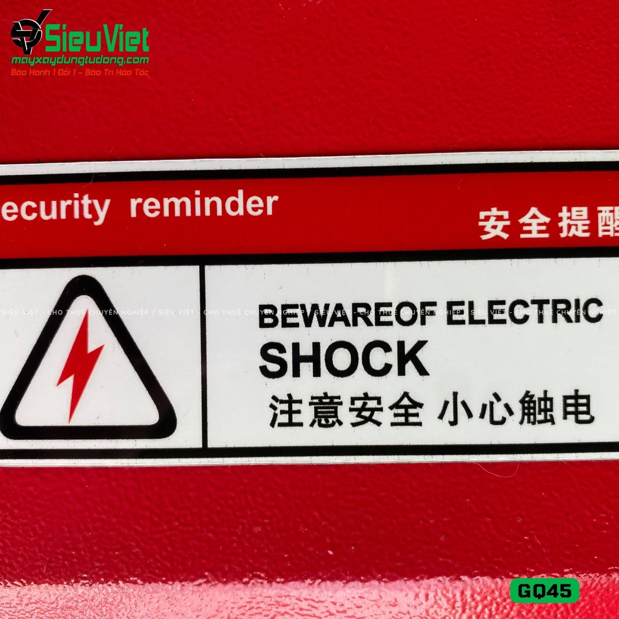 Máy cắt sắt GQ45 Kowloon Trung Quốc - Điện 380v, 3 Pha