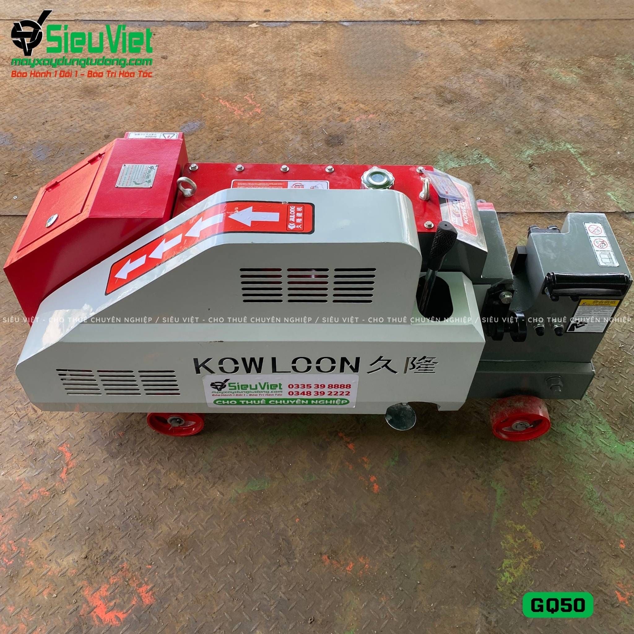 Máy cắt sắt GQ50 Kowloon Trung Quốc - Điện 380v, 3 Pha