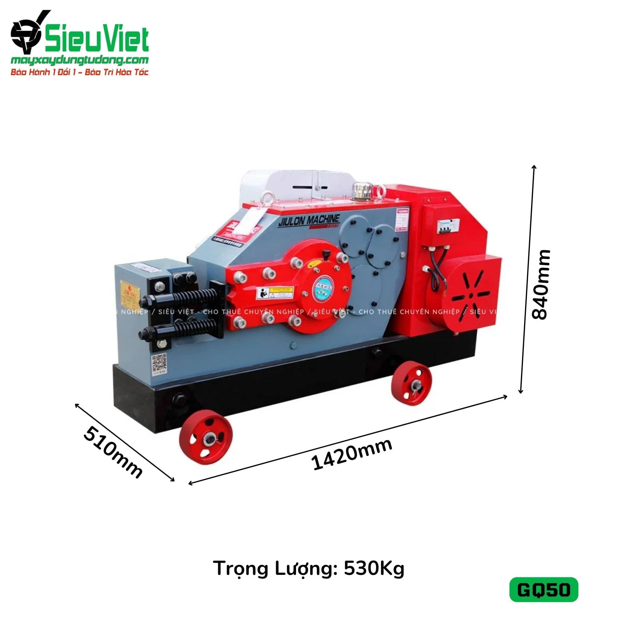 Máy cắt sắt GQ50 Kowloon Trung Quốc - Điện 380v, 3 Pha