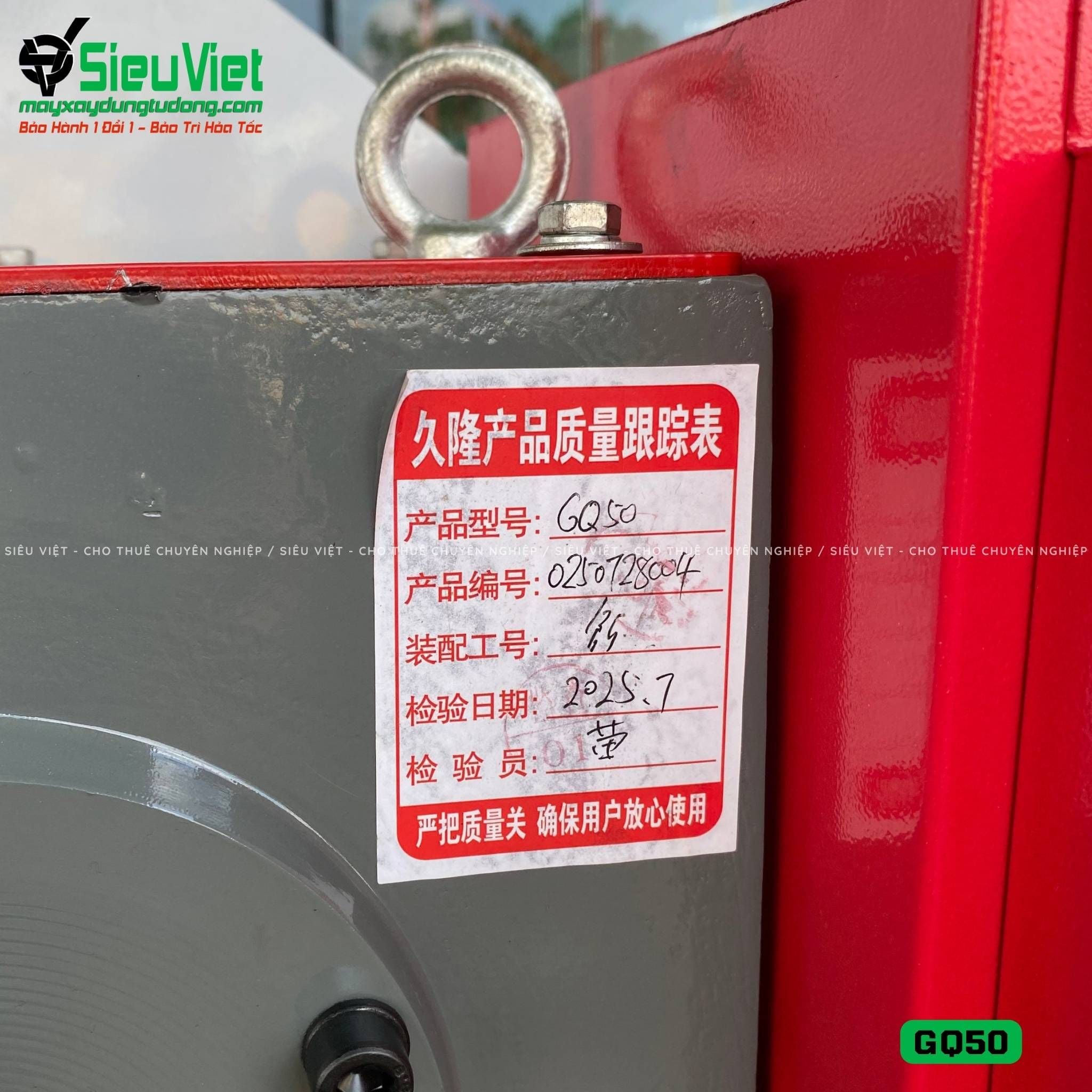 Máy cắt sắt GQ50 Kowloon Trung Quốc - Điện 380v, 3 Pha