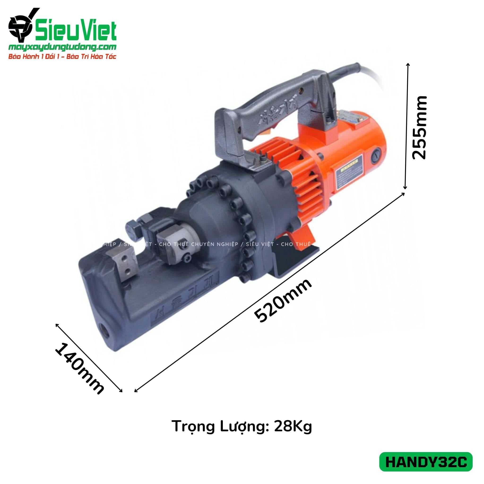 Máy cắt thép thủy lực cầm tay phi 32 Handy-32C Seoul Hàn Quốc