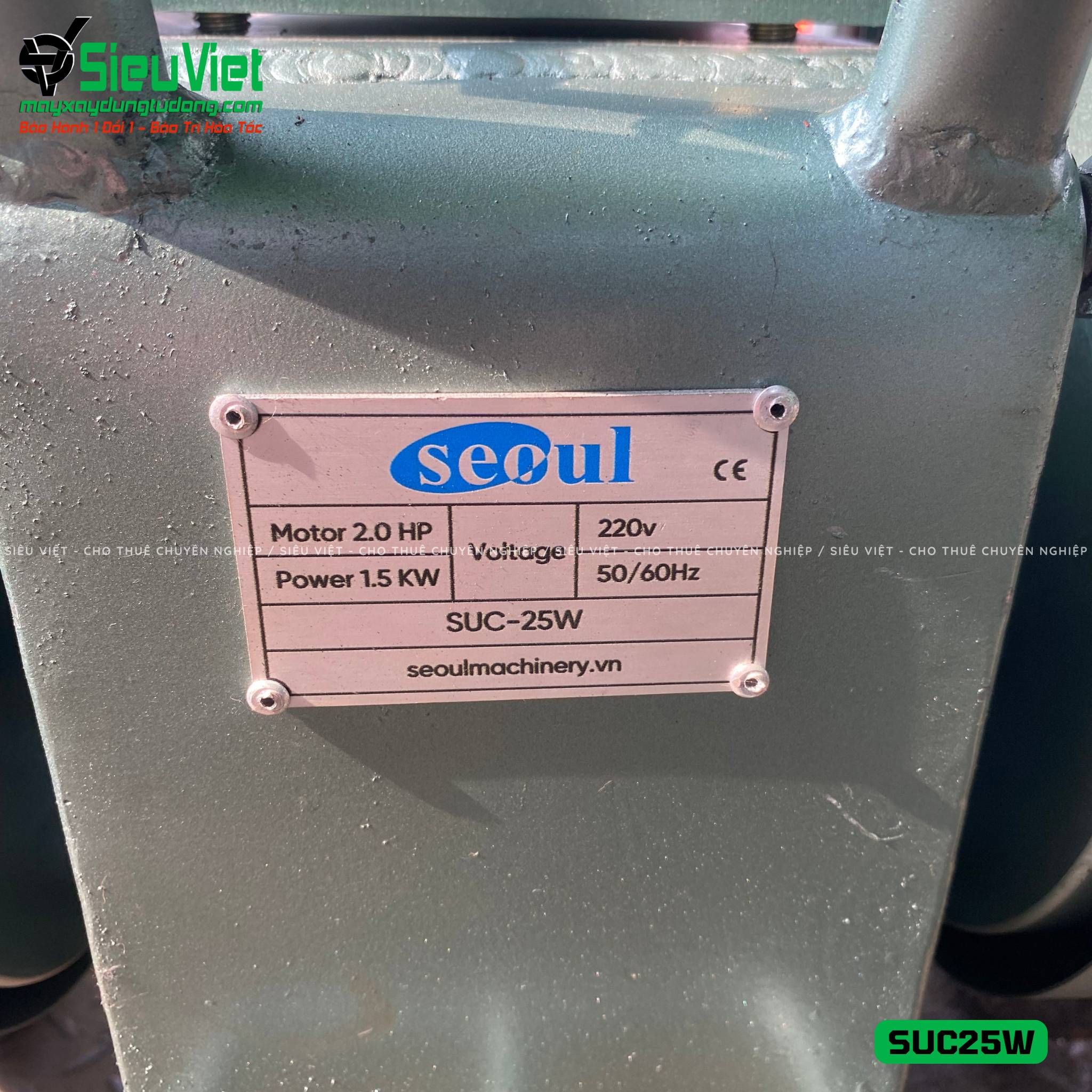 Máy cắt sắt SUC-25W Seoul Hàn Quốc - Điện 220v, 1 Pha