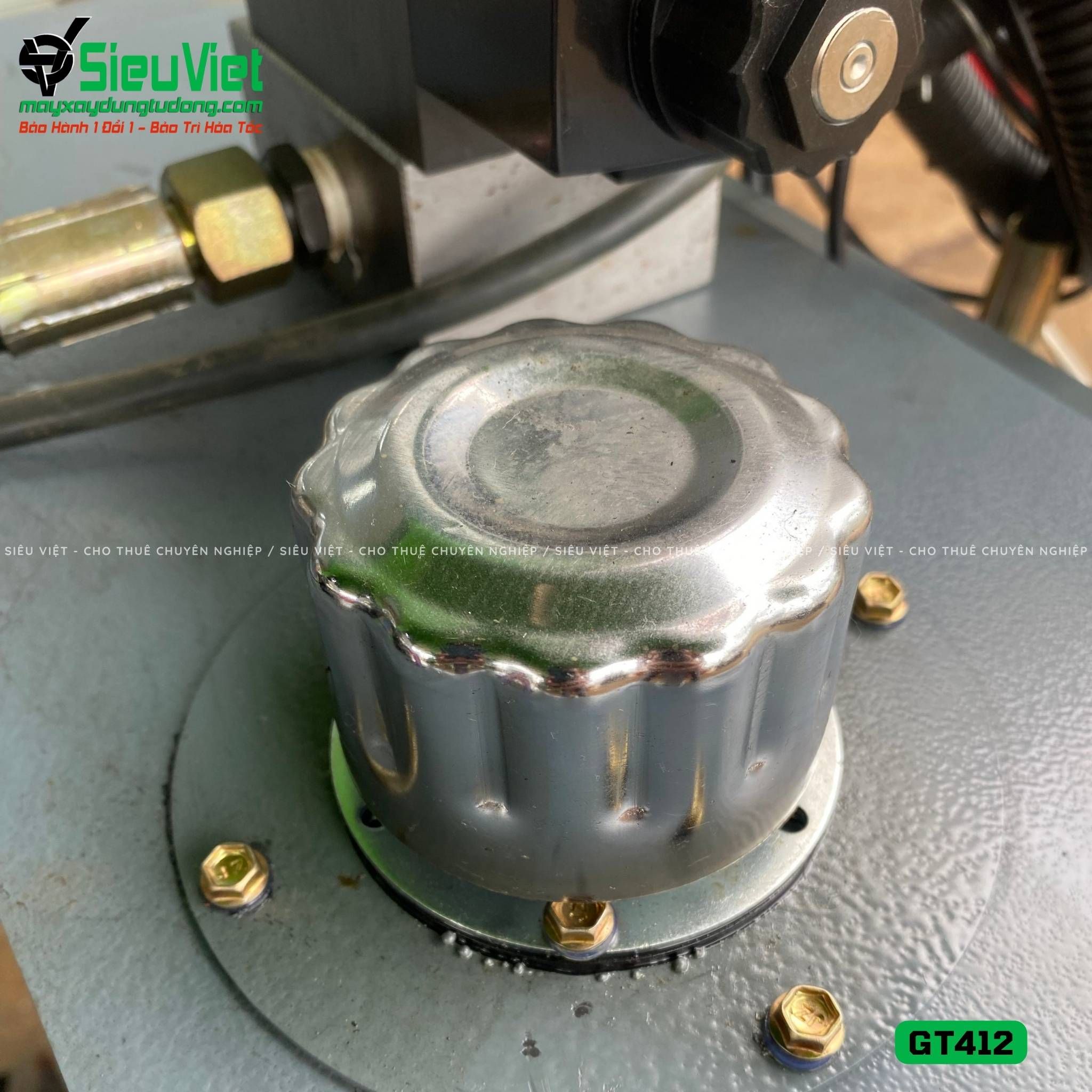 Thuê Ngày Máy duỗi cắt sắt tự động phi 5-10 GT412 - Điện 380V, 3 pha
