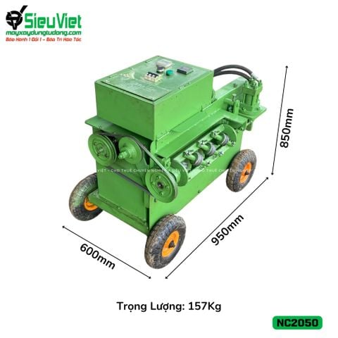 Máy duỗi sắt sắt tự động NC2050 phi 2 > 5mm - Điện 220v, dân dụng