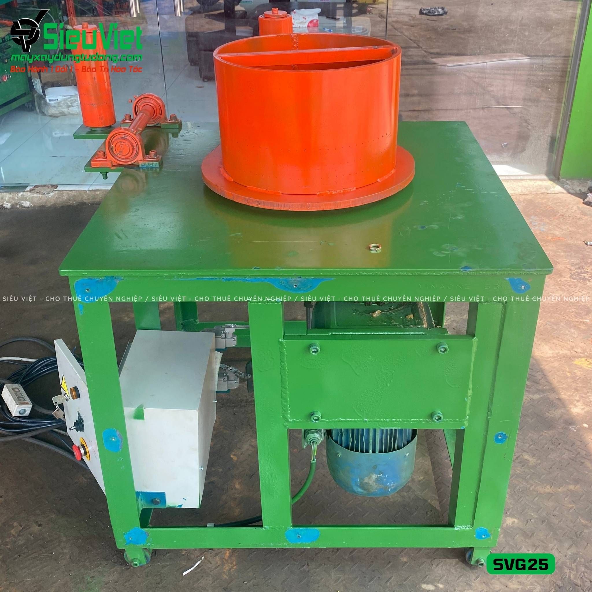 Máy gập sắt cây 11m7 SVG25 Việt Nam - Điện 380v, 3 Pha