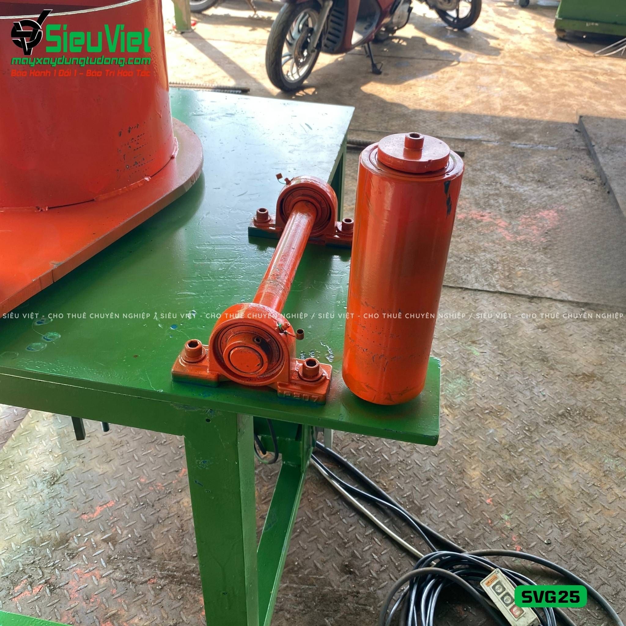 Máy gập sắt cây 11m7 SVG25 Việt Nam - Điện 380v, 3 Pha