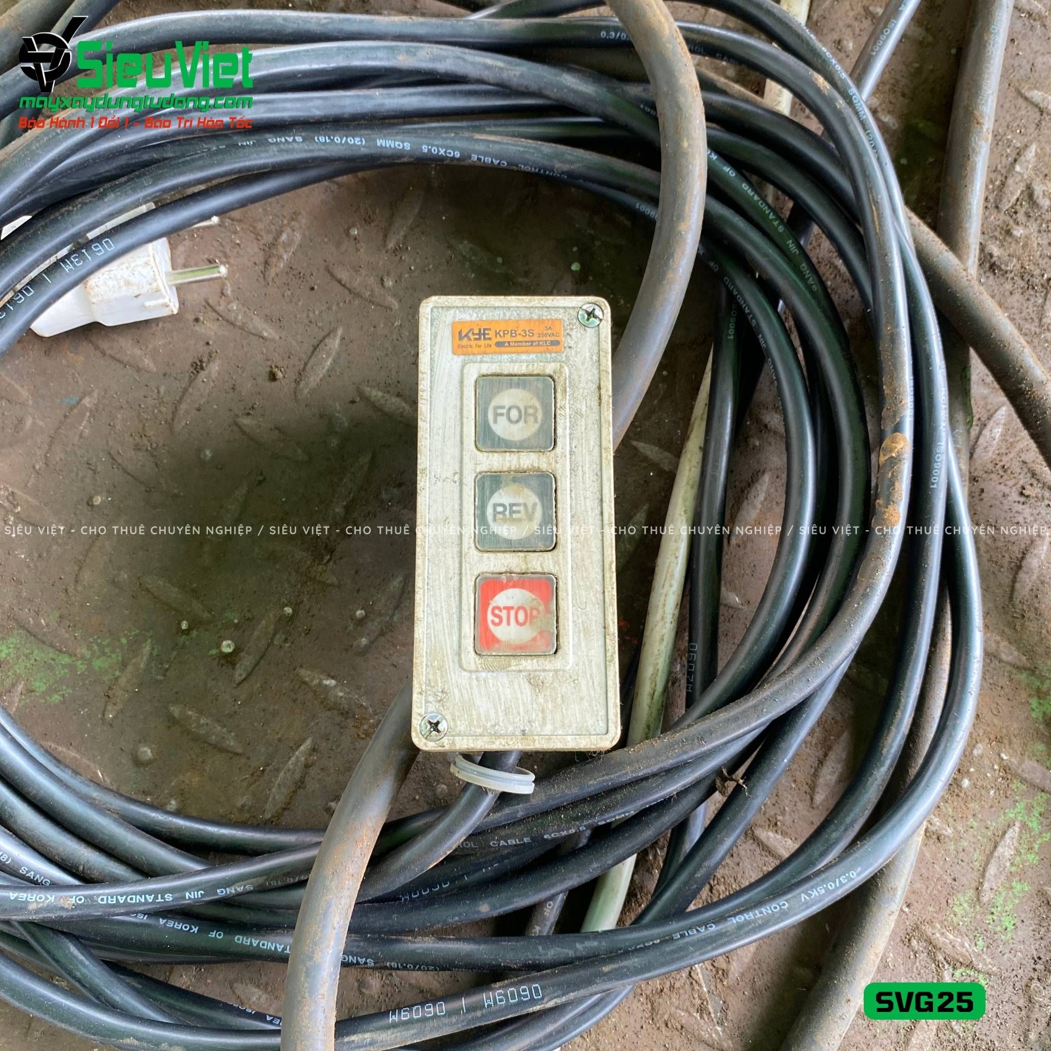 Máy gập sắt cây 11m7 SVG25 Việt Nam - Điện 380v, 3 Pha