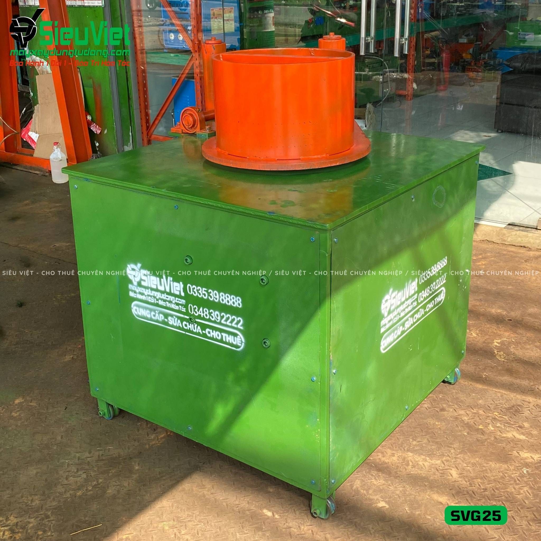Máy gập sắt cây 11m7 SVG25 Việt Nam - Điện 380v, 3 Pha