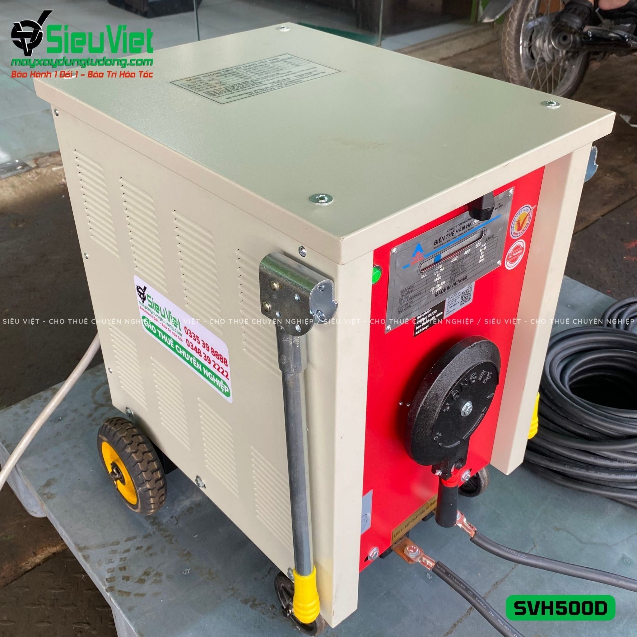 Máy biến thế hàn SVH500D (Điện 220V / 380V)
